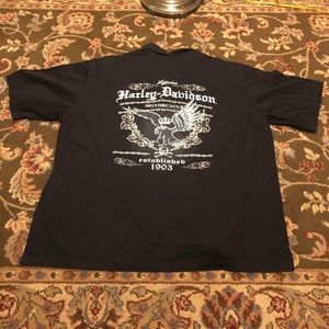 Graphic Harley Davidson Button Up